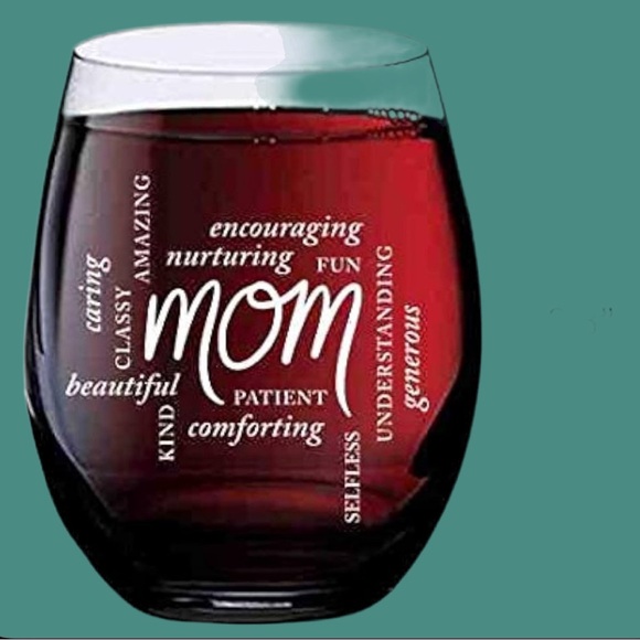 Stemless Wine Glass with Mom Design-Custom - Picture 5 of 6